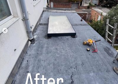 EPDM Roof Repair with new window