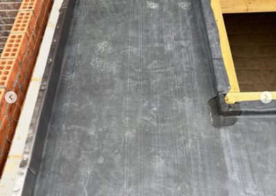 Single ply EPDM rubber roof install